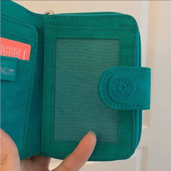 Kipling Turquoise Compact Wallet - Picture 11 of 13